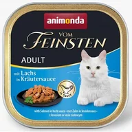 Mokra karma dla kotów - Animonda Vom Feinsten Adult Nograin W Sosie, 6 X 100 G - Łosoś W Sosie Ziołowym - miniaturka - grafika 1