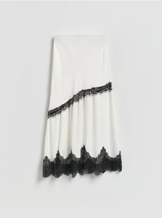 Reserved - Spódnica z wiskozy z koronką - wielobarwny - Spódnice - miniaturka - grafika 1