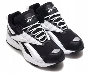 Buty REEBOK Sportowe Sneakersy Skórzane Damskie Wygodne Modne Stylowe Czarno Białe 36 - Sneakersy damskie - miniaturka - grafika 1