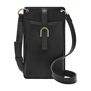 Fossil Women's Vada Leather Phone Crossbody Purse Handbag, Black (Model: ZB1893001) - Torebki damskie - miniaturka - grafika 1