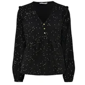 Bluzki damskie - Bluzka damska Only Luca Fr bawełniana elegancka czarna-XS - miniaturka - grafika 1