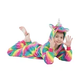 Stroje karnawałowe - Piżama Onesie, Kigurumi - Tęczowy Jednorożec S: 145 - 155cm - miniaturka - grafika 1