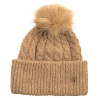 Czapki damskie - Czapka TH Timeless Beanie Cable AW0AW16989 AEG (TH1183-a) Tommy Hilfiger - miniaturka - grafika 1