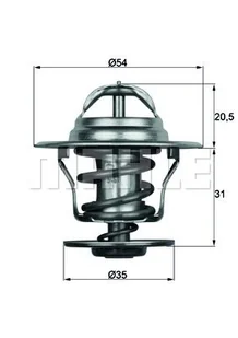 Termostat, płyn chłodzący Mahle TX 15 84D - Termostaty - miniaturka - grafika 1