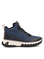 Botki damskie - BASS OUTDOOR Trapery BA11T001 Granatowy - miniaturka - grafika 1