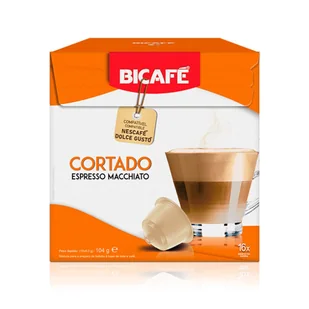 BICAFE Cortado kapsułki do Dolce Gusto - 16 kapsułek - Kawa w kapsułkach i saszetkach - miniaturka - grafika 1