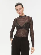 Bluzki damskie - Vila Bluzka 14088372 Czarny Slim Fit - miniaturka - grafika 1