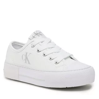 Buty dla dziewczynek - Trampki Calvin Klein Jeans V3A9-80484-1355 White 100 - grafika 1