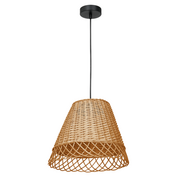 Lampy sufitowe - Milagro Lampa wisząca VIMINI 2 NATURAL WOOD 1xE27 MLP7992 - miniaturka - grafika 1