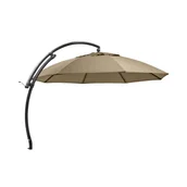 Parasole ogrodowe - SUN GARDEN Parasol ogrodowy okrągły Easy Sun 375x305 cm beżowy - miniaturka - grafika 1