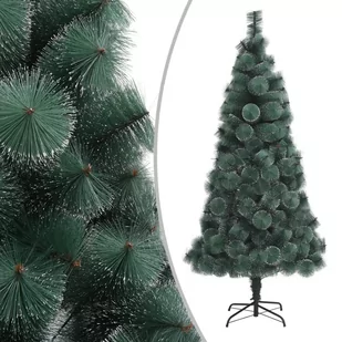vidaXL vidaXL Sztuczna choinka ze stojakiem, zielona, 180 cm, PET - Choinki - miniaturka - grafika 1