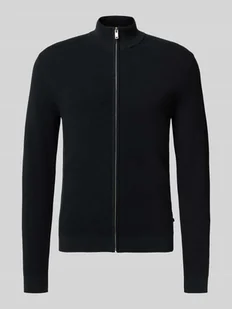Kurtka z dzianiny o kroju slim fit ze stójką model ‘Alagoon’ - Swetry męskie - miniaturka - grafika 1
