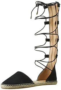 ALDO Damskie espadryle, czarny - Czarny Black Suede 91-36 EU - Espadryle damskie - miniaturka - grafika 1