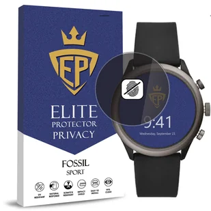 FOLIA 5D PRYWATYZUJĄCA SZKŁO ANTI-SPY DO FOSSIL SPORT CAŁY EKRAN - Akcesoria do smartwatchy - miniaturka - grafika 1