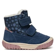 Buty dla dziewczynek - Kozaki Geox B Omar Girl Wpf B462LB 022MN C4002 M Granatowy - miniaturka - grafika 1