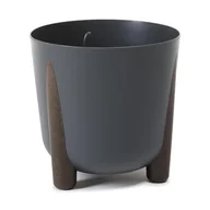 Donice - Doniczka okrągła NA NÓŻKACH donica ozdobna 34xh32 cm - miniaturka - grafika 1