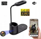 Minikamery i aparaty szpiegowskie - Lampka Nocna Mikro Kamera WiFi FHD 64GB Podgląd na Żywo Cały Świat, Ukryta w Lampie Biurkowej, Zapis - miniaturka - grafika 1