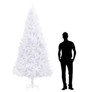 vidaXL Sztuczna choinka, 300 cm, biała - Choinki - miniaturka - grafika 1