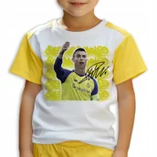 Piłka nożna - Piżama Dziecięca CHRISTIANO RONALDO Koszulka + Spodnie Piłkarskie WZ 122 cm - miniaturka - grafika 1