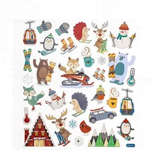 NAKLEJKI SPORTY ZIMOWE , 32 SZTVDPNK 113 - Scrapbooking - miniaturka - grafika 1