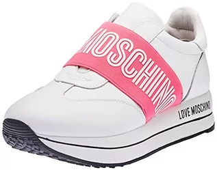 Sneakersy damskie - Love Moschino Damskie sneakersy Sneakerd.run40 Nappa Sneaker, białe, rozmiar 41 UE - grafika 1