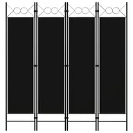 Parawany - Parawan 4-panelowy, czarny, 160 x 180 cm - miniaturka - grafika 1