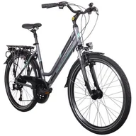 Rowery - Rower trekkinowy INDIANA X-Road 3.0 D15 26 cali damski Grafitowy - miniaturka - grafika 1