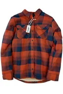 Kurtki damskie - WRANGLER THERMAL LINED FLANNE RED OCHRE KURTKA DAMSKA - miniaturka - grafika 1