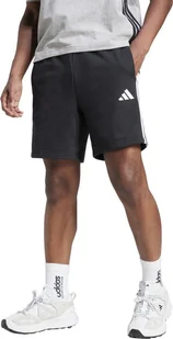 Spodenki męskie adidas Essential 3-Stripes French Terry czarne JE6414 XL - Spodnie sportowe męskie - miniaturka - grafika 1