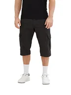 Spodenki damskie - TOM TAILOR Męskie 1037057 szorty bermudy, 31309-Black Grey Pattern, 48, 31309 - Wzór Black Grey, 48 - miniaturka - grafika 1