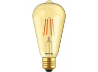 Żarówki LED - Żarówka LED TOSHIBA Filament Amber ST64 400lm 4,5W 2200K E27 - miniaturka - grafika 1