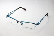 Okulary korekcyjne, oprawki, szkła - Oprawki korekcyjne Lorenzo Conti HY011 C2 brązowo-niebieskie - miniaturka - grafika 1