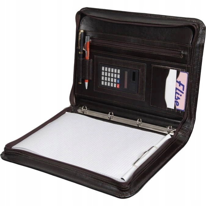 Aktówka skórzana TIZANO biwuar BWS04 czekolada