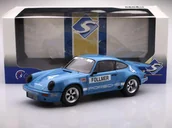 Samochody i pojazdy dla dzieci - Porsche 911 IROC #4 FOLLMER IROC RIVERSIDE - 1974, blue Solido 1:18 - miniaturka - grafika 1