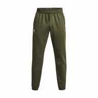 Spodnie sportowe męskie - Męskie spodnie dresowe Under Armour Essential Fleece Jogger Rozmiar: XL / Kolor: ciemnozielony - miniaturka - grafika 1