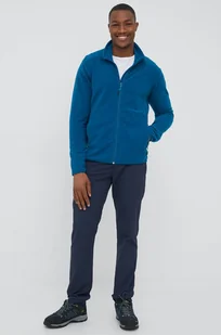 Jack Wolfskin spodnie outdoorowe Desert Valley męskie kolor granatowy proste - Spodnie sportowe męskie - miniaturka - grafika 1