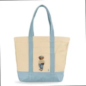 Torebki damskie - POLO RALPH LAUREN Polo Bear Shopper Bag 40 cm beżowy - miniaturka - grafika 1