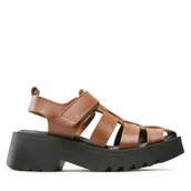 Sandały damskie - Sandały Fly London Maiefly P144850002 Brązowy - miniaturka - grafika 1