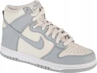 Buty dla dziewczynek - Nike Dunk High Bg DB2179-009 białe 36 - miniaturka - grafika 1