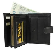 Portfele - Portfel Męski Skórzany EL FORREST Skóra Bydlęca Duży Pionowy Z Zapięciem Dwa Skrzydełka RFID 852 67 12,5 x 10 x 3 [cm] - miniaturka - grafika 1