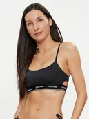 Stroje kąpielowe - Calvin Klein Swimwear Góra od bikini KW0KW02425 Czarny - miniaturka - grafika 1