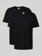 Koszulki męskie - T-shirt z naszywką z logo w zestawie 2 szt. - miniaturka - grafika 1