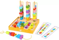 Zabawki interaktywne dla dzieci - Tooky Toy TOOKY TOY Labirynt Gra Koraliki Nawlekanie Sznurowanie TY667 - miniaturka - grafika 1