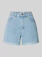 Spodenki damskie - Szorty jeansowe o luźnym kroju w jednolitym kolorze model ‘ZURI’ - miniaturka - grafika 1