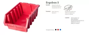 PATROL Pojemnik magazynowy ERGOBOX 5 - Pozostałe wyposażenie warsztatu - miniaturka - grafika 1