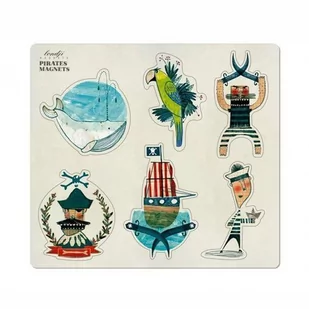 Londji Magnesy na Lodówkę Motyw - piraci - Zabawki AGD - miniaturka - grafika 1