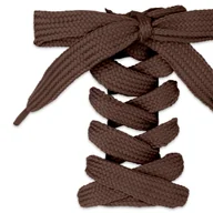 Akcesoria obuwnicze - Sznurowadła do obuwia płaskie sznurówki do butów 11mm długość 90cm brązowe - miniaturka - grafika 1