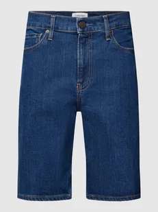 Szorty jeansowe o kroju slim fit z 5 kieszeniami - Spodenki męskie - miniaturka - grafika 1