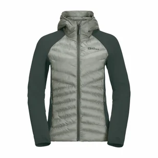 Damska kurtka hybrydowa Jack Wolfskin ROUTEBURN PRO HYBRID W mint leaf - M - Kurtki damskie - miniaturka - grafika 1