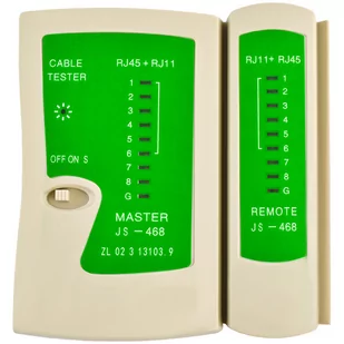 MAXY C.O. MAXY C.O. Tester kabli RJ45/RJ11 5901785366495 - Narzędzia sieciowe - miniaturka - grafika 1